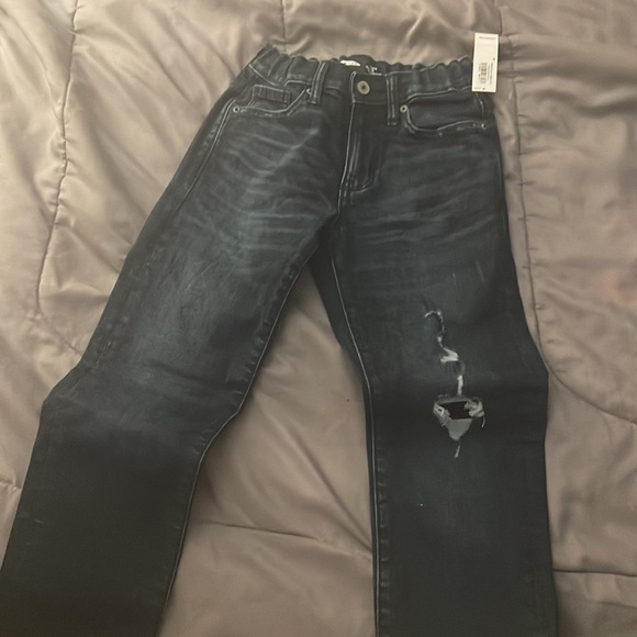 New With Tags Blue denim Old Navy Slim adjustable waist jeans size 8 - Picture 2 of 2